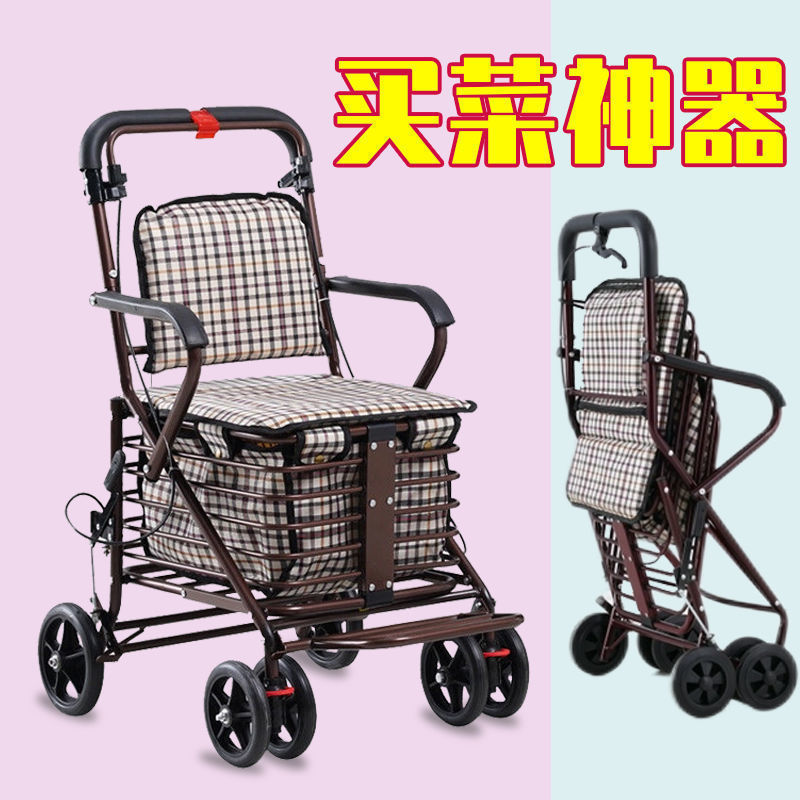 老年代步出行休闲车可坐助行