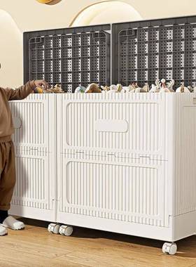 折叠翻盖柜用收纳箱客厅储物BUB床箱卧室柜头巨无霸置物箱家子衣