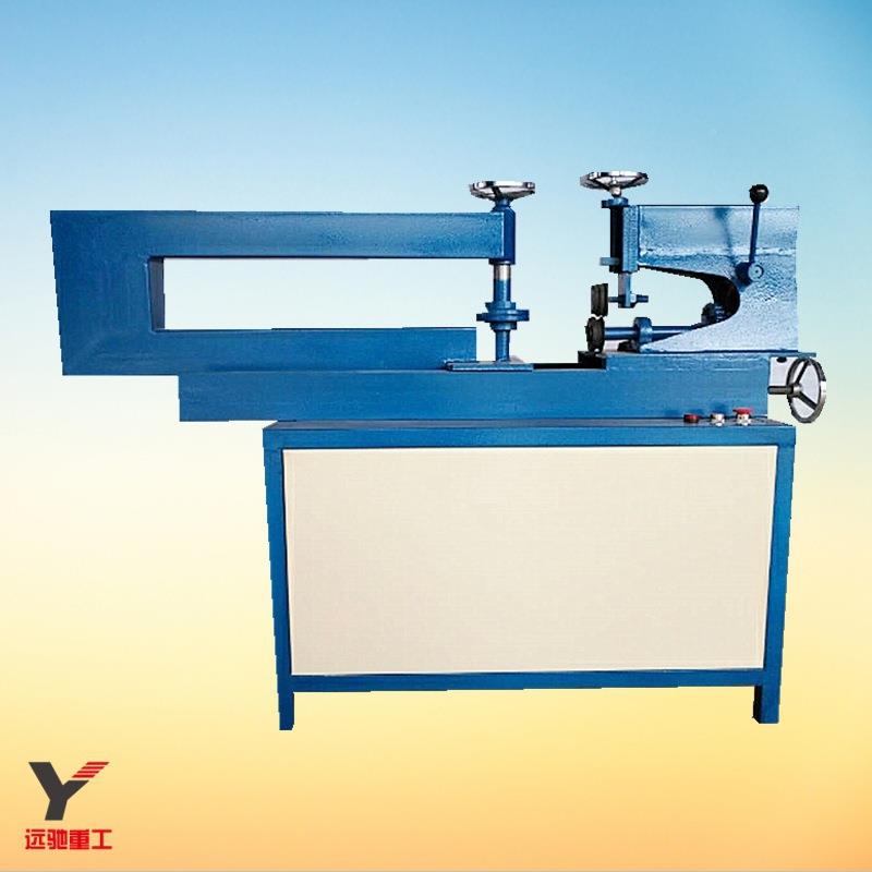 电动铝通牌圆压边YUX机交牌成型机圆形/三切角形反光标牌切割机