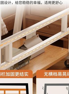 可移动床桌书桌书架一小体家边用学桌FVA习桌型电脑桌卧室简约办