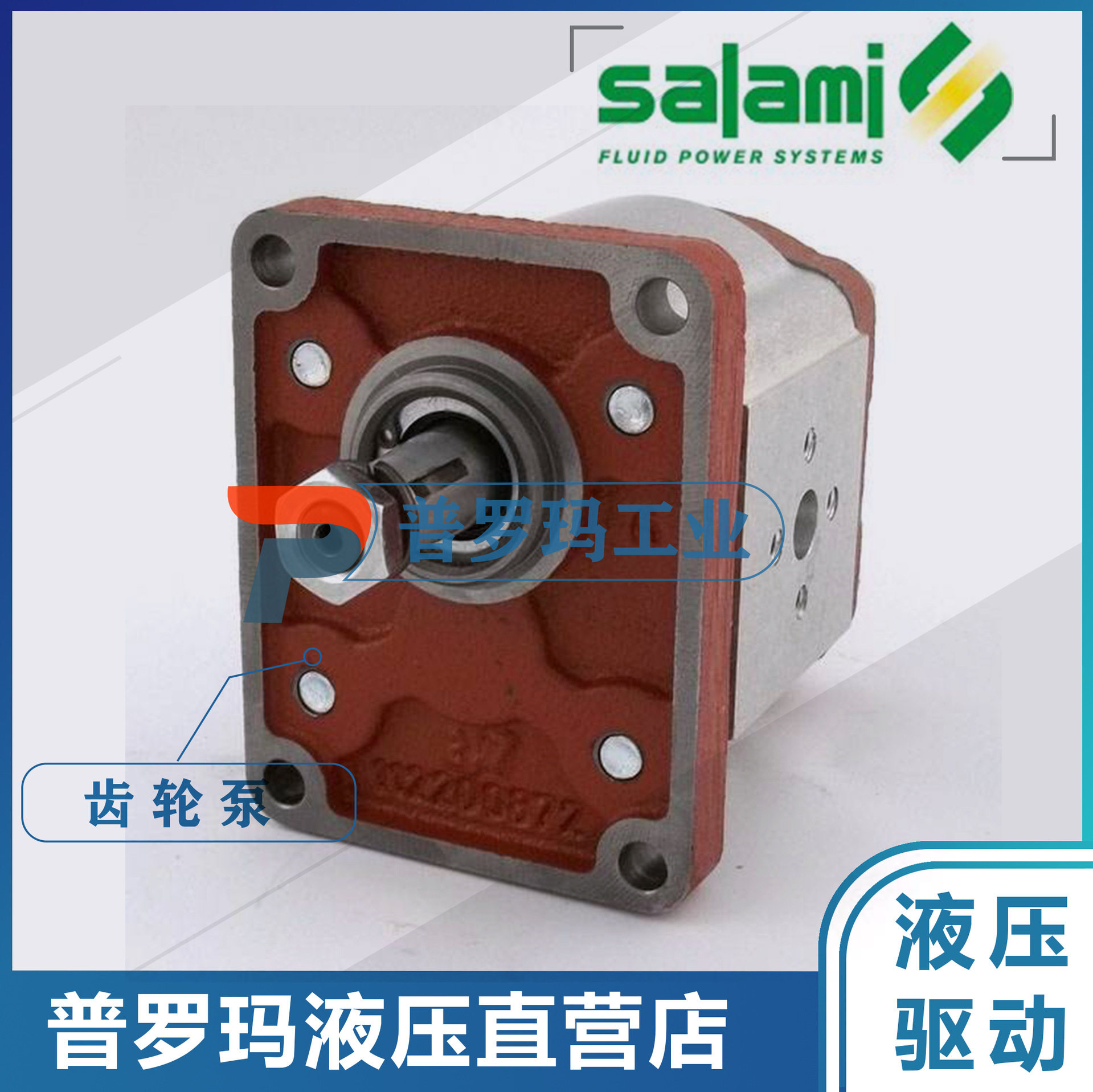 意大利萨拉米 SALAMI 齿轮泵1.5PE1.4/2.1/2.8/3.5D-P18P0-V 油泵