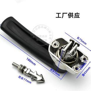 锈钢蒸不烤门箱锁蒸饭柜手醒发箱拉手碰撞式工业79319热把风炉门