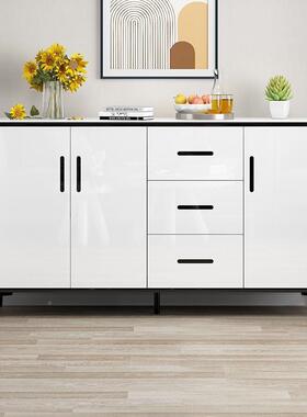 225款WNZ餐边柜简约现轻奢储物柜厨房碗橱新柜0客代厅一体靠墙柜
