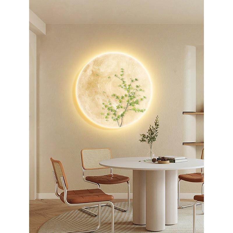 奶油风球玄CRD关装饰绿植月走廊过道壁卧室床头壁画灯客厅画餐厅