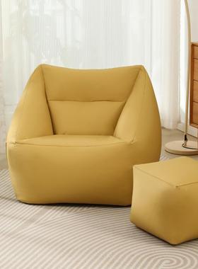 懒人沙发豆阳KGO袋榻榻9米小户型客厅卧室台黑色W阅读休闲椅单人
