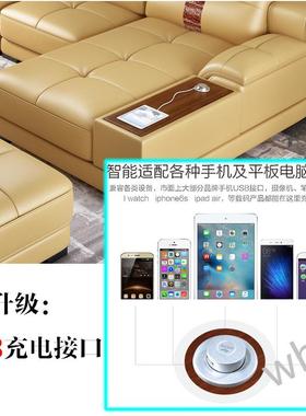 雯1PJAL沙发客转角皮沙发包邮简现代大小约型户中厚