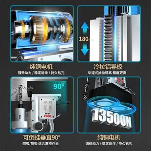 博钻大多功能取芯轻钻便磁钻座工业级可调速带OJI正反转孔空心磁