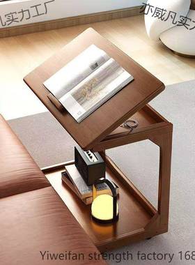 移动边几小桌ZEN子实木沙发可旁柜带轮小茶几卧室床边简约床头边