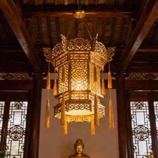 全宫庭吊灯玄仿古凉铜亭XQX过道走廊花园大门庭院灯笼宫关灯复古