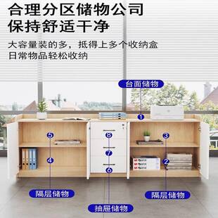 办公室侧茶柜会ZPA议室柜子落地柜隔断办公桌矮柜打印机置物储物