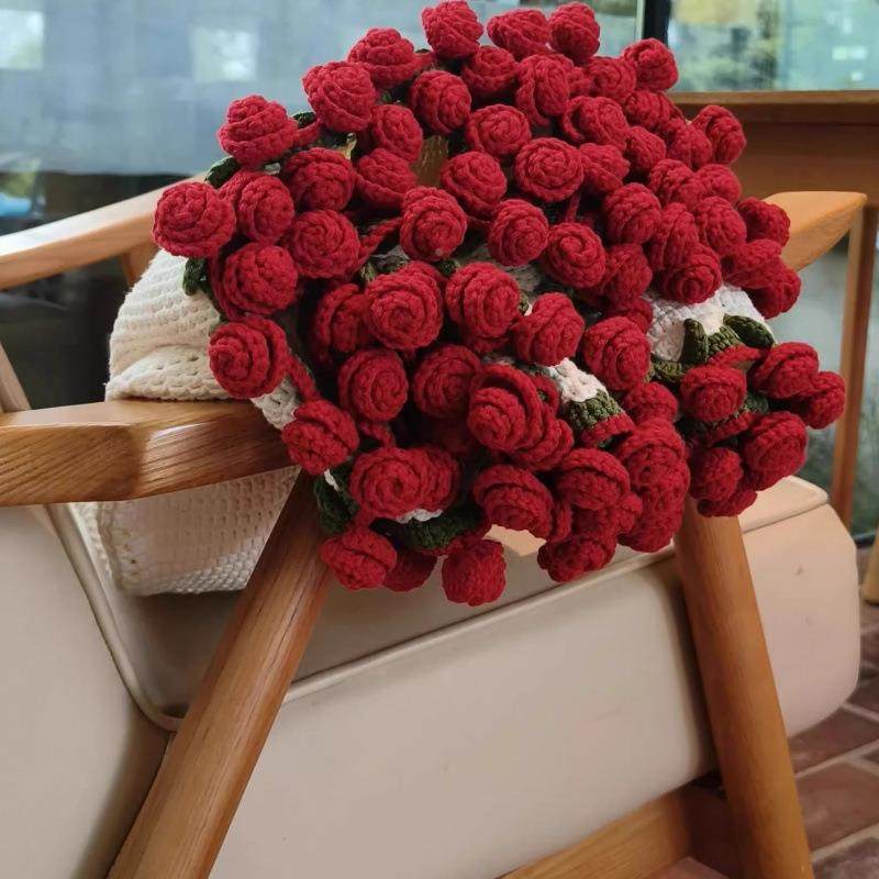 玫瑰花束毯子手工织腈纶成材料包毛其他1线团编花钩织花朵毛毯铃,床上用品,休闲毯/毛毯/绒毯,淘宝优惠券,粉丝福利购,淘宝优惠卷