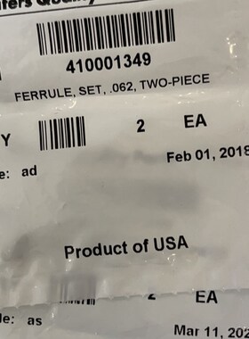 waters沃特世螺丝405003608 刃环410001349 2个/包 原装促销