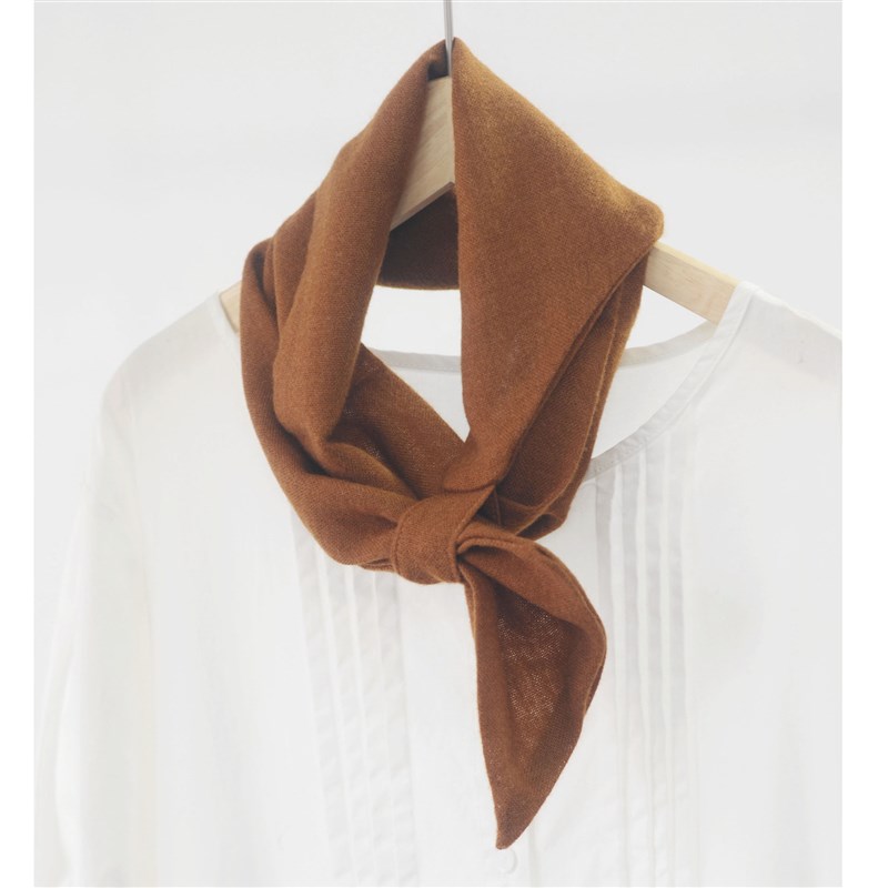 韩版东大门秋冬纯色护颈羊毛混纺小围巾 柔软保暖百搭小领巾女