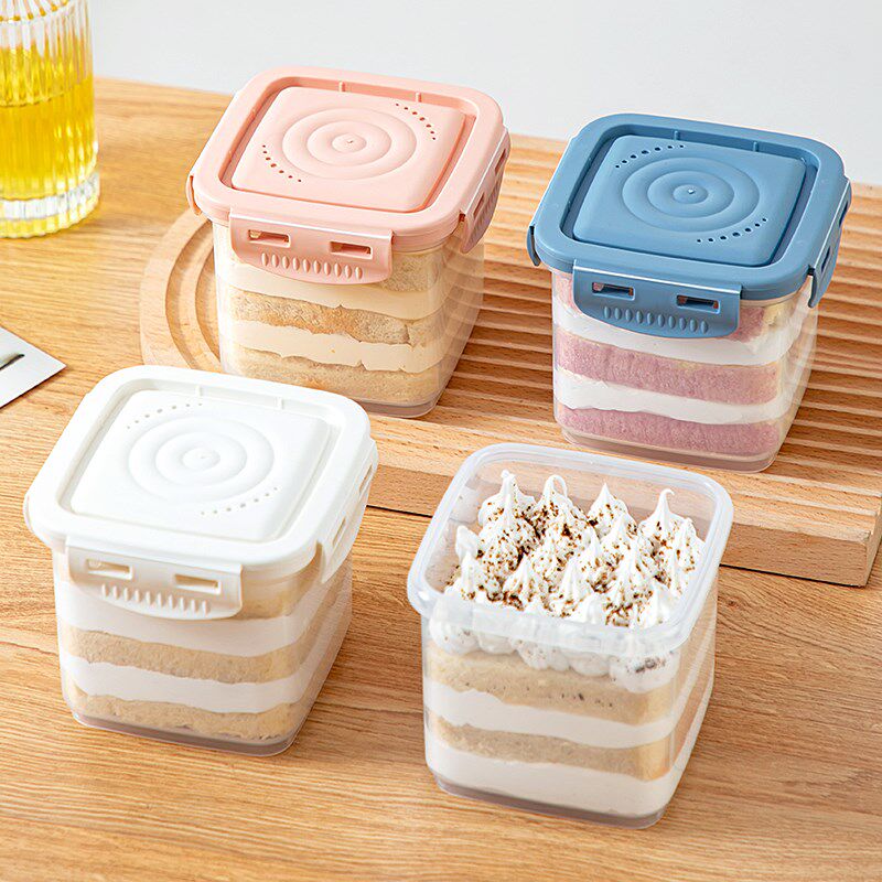 蛋糕盒子慕斯千层蛋糕包装盒奶酪酸奶甜品可循环重复使用豆乳盒子