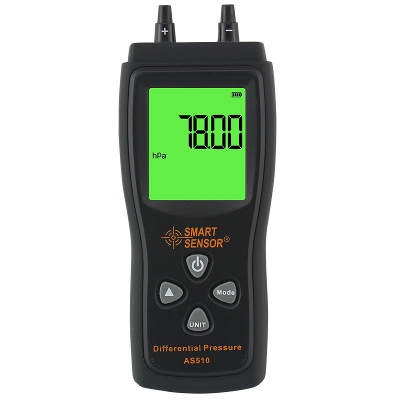 希玛手持式压差表 数显工业差压表微压计压力计空气微压差计AS510
