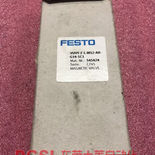 全新原装正品 FESTO 电磁阀VUVY-F-L-M52-AH-G14-5C1 现货