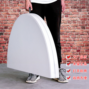 圆桌家用十人位折叠圆餐桌十w二人带转盘圆形饭桌大圆桌10人非实