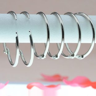 浴帘挂钩式 窗帘环304不锈钢开口挂环配件辅料罗马圈 圆圈活扣圆环