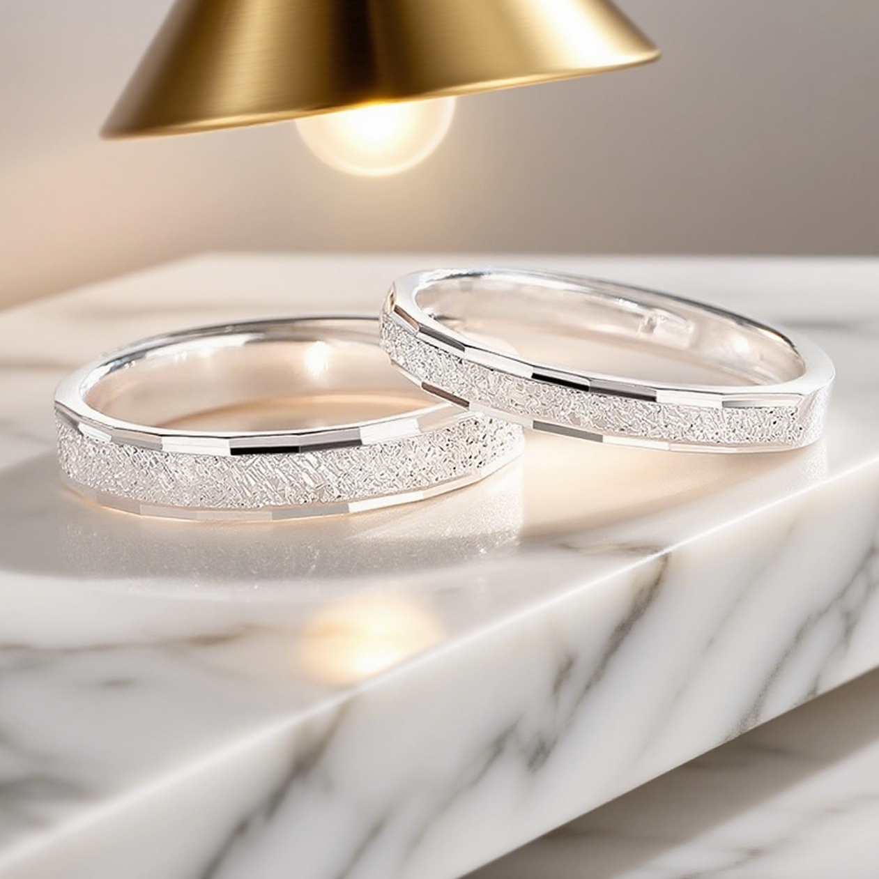 S998纯银星河情侣素开口戒指