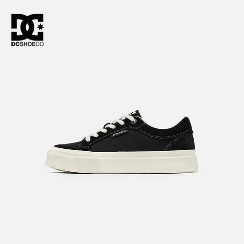 DCSHOES EMBA 黑色板鞋男款2026男士新款鞋子夏季透气帆布休闲鞋