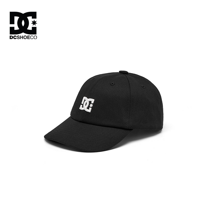 DCSHOES CAP 黑色可调整棒球帽男女款鸭舌帽户外运动帽弯檐遮阳帽