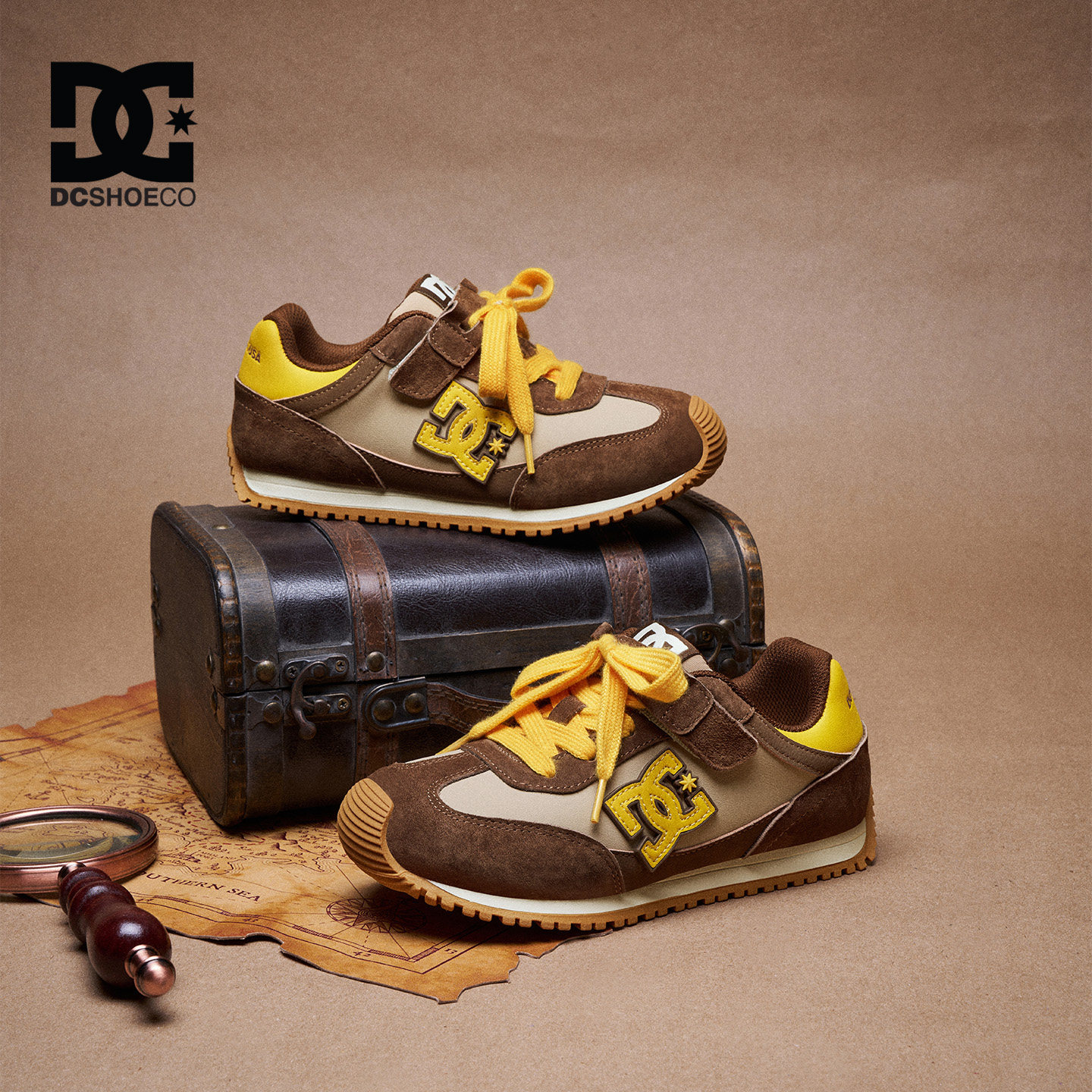 DCSHOES Prince 男童鞋阿甘鞋2026秋季宽楦运动鞋子德训儿童板鞋