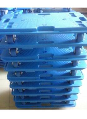 车现货平板连接型乌龟车塑料手车推80374搬周转箱运车