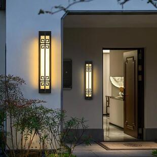 院全铜新中式大大门口户DXH外壁灯别墅门两侧柱子中防水庭式仿云