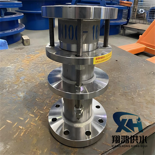 304不锈钢双法兰限位伸缩器DN100PN16双法兰限位伸缩节管路接头