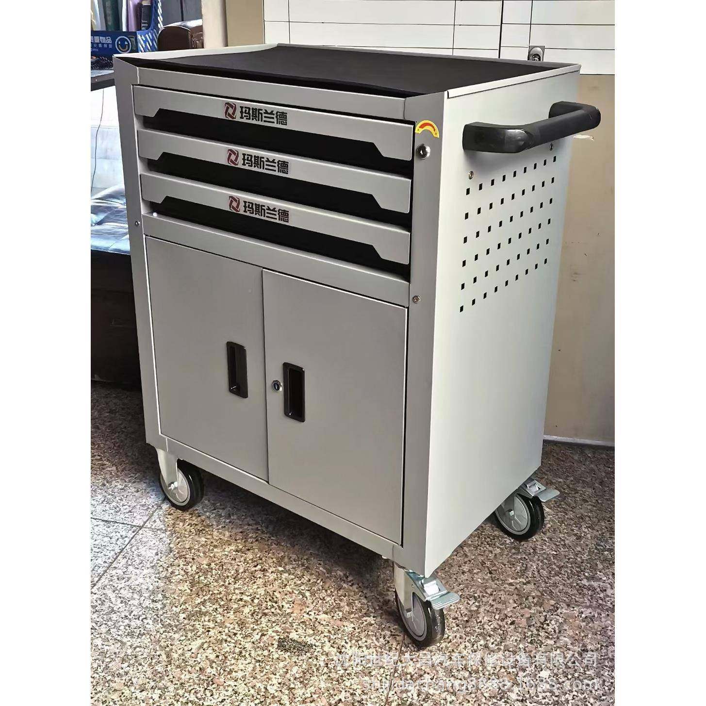 玛斯德层对开具门工具车港泰兰隆三270层抽屉工具车汽修工车工三