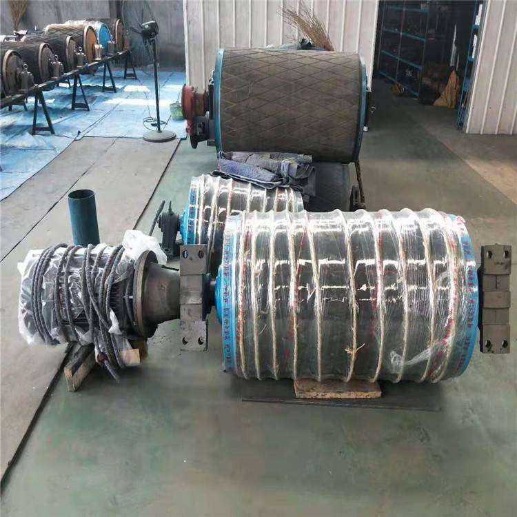 橡胶煤矿用电动滚筒 雨成生产 矿用输送滚筒厂家 140改向滚筒