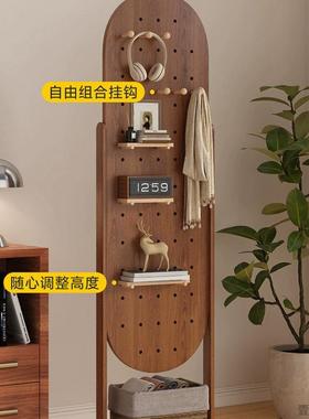 挂衣落地转全身镜体轻奢可旋一家用衣帽架移ZXC动架复古穿衣镜洞