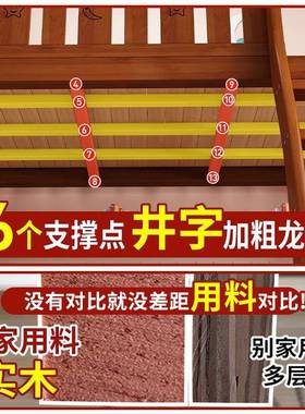 全实木子母床上下床高双层组床小低户型上铺LMA合儿童床两层幼儿