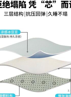 地铺睡垫地垫睡觉打家地铺用租榻榻米床房垫折叠F5M75T6T夏季午睡
