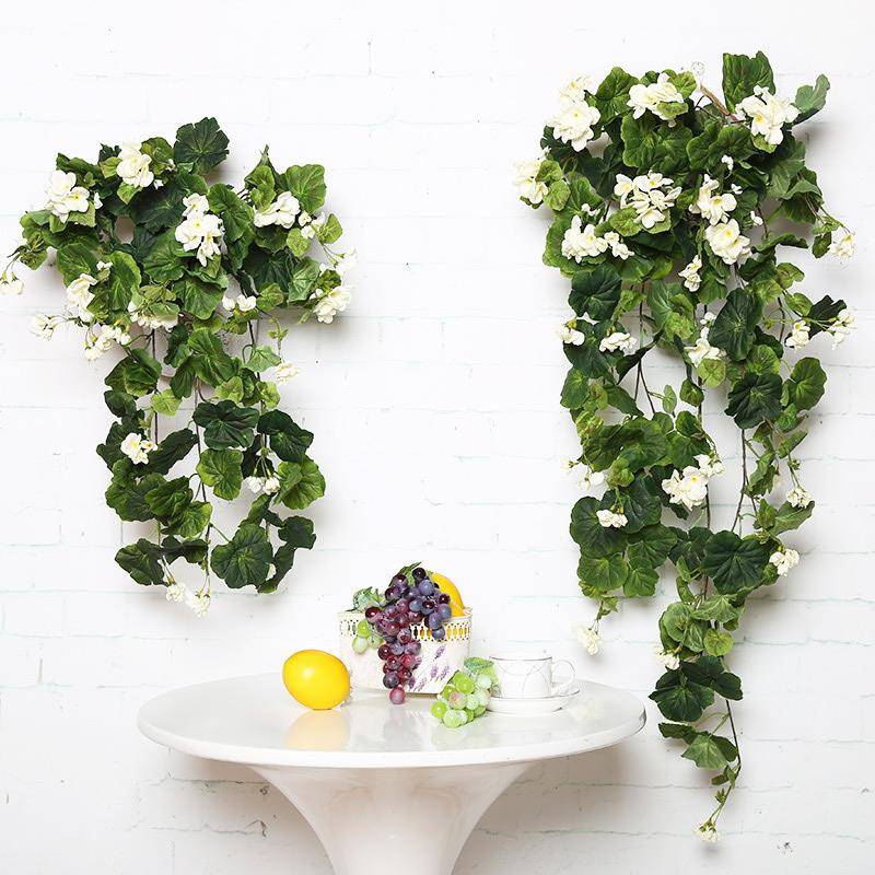 仿YQK真挂花藤藤绿植仿真花壁挂海藤棠花蔓条花藤壁安徽