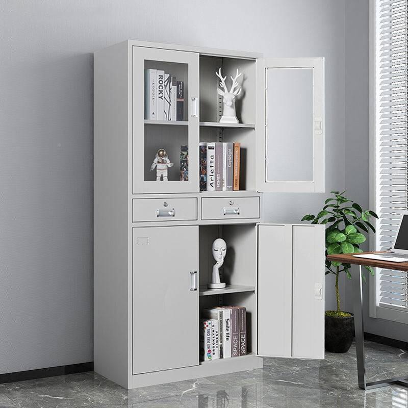 文柜皮铁柜钢制办件公案资料柜双YKT-WJG开门抽屉式公司凭证储物