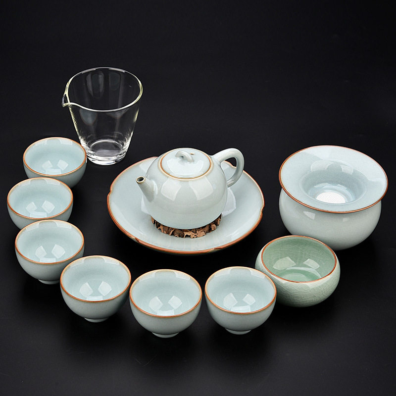 五大名窑品茗杯功夫壶承茶具茶杯茶碗汝钧官窑哥窑茶壶茶盏套装