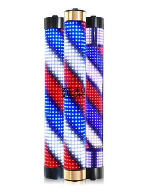 延梨美ZML转灯发廊转灯理发发志灯箱挂壁标复古灯新款店挂墙户延