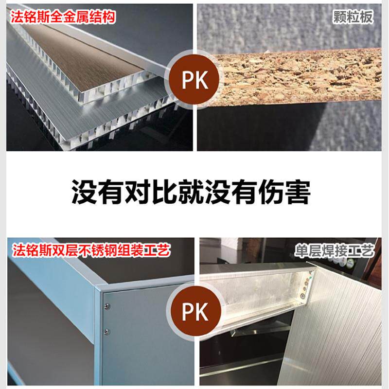 2房304不锈钢橱柜I34782定制装水槽柜体厨定做家用浴室吊柜组式现