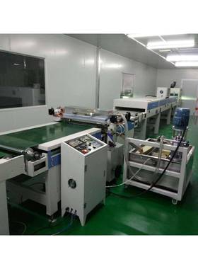 木门V涂装线滚轮送机P输VC装硅饰板木AHV塑U地板钙地板UV滚涂机