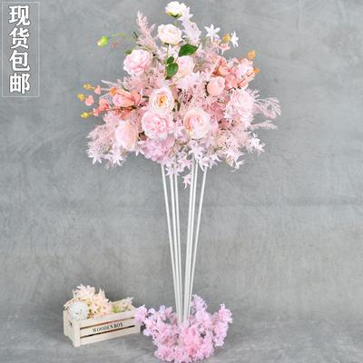 婚庆仿桌花路花引绢橱窗装饰道具球婚礼餐桌花台摆件用IPW花品