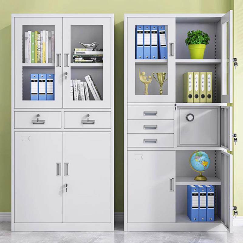 柜钢制文件柜柜铁办公室皮资料财HS-120务凭证档案柜带锁矮文件储