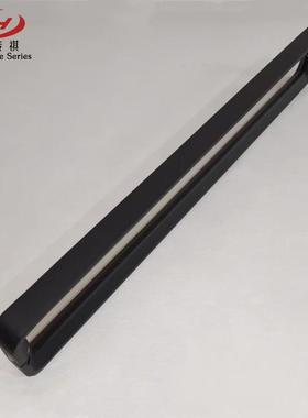 轻4275奢简黑色玻璃门拉手高端实包门极把手加木厚不锈钢拉厢手