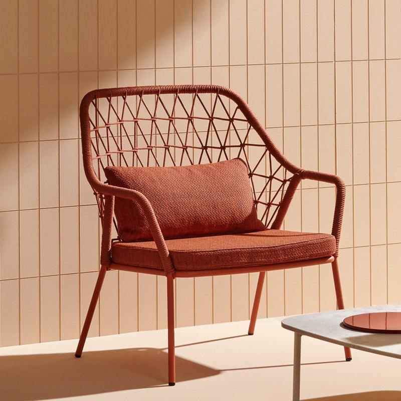 户外藤UIP编阳台小发简约庭院花园藤编发沙椅三单沙人藤椅件套茶