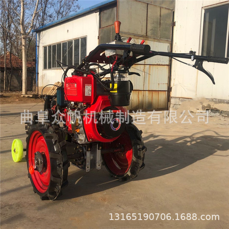 电启动手扶自走工程挖沟开槽机