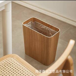 现货式轻奢夹缝垃藏民圾垃圾桶桶别墅宿家用客厅厨日房厕所纸篓隐