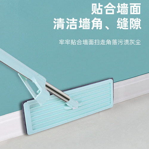 平板拖把粘灰尘器懒人免手洗家用托把K干湿两用拖把免洗拖布