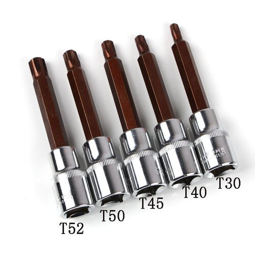 1/2花型旋具套筒 压配套头T20 T25 T27 T30 T35 T40 T45 T50 T55
