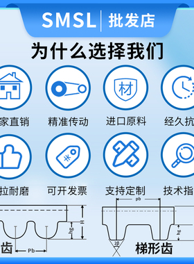 橡胶同步带8M-1960/1968/1976/2000 传动带 传送带 工业皮带