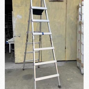 铝合金可行走加厚多功能折叠人字梯木电工专用工程梯家用室内楼梯